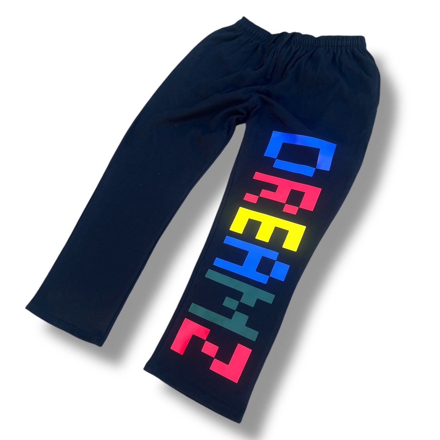 DREAMZ PIXEL SWEATPANTS (BLACK + MULTI)