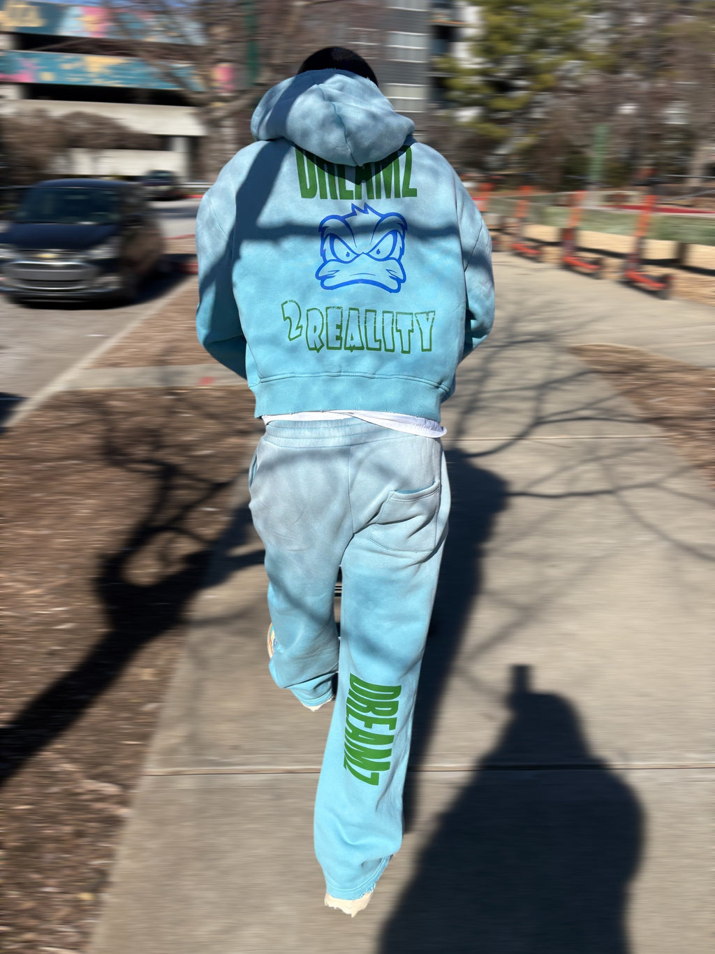 What The Duck Premium Blue Full-Zip Outfit - Limited