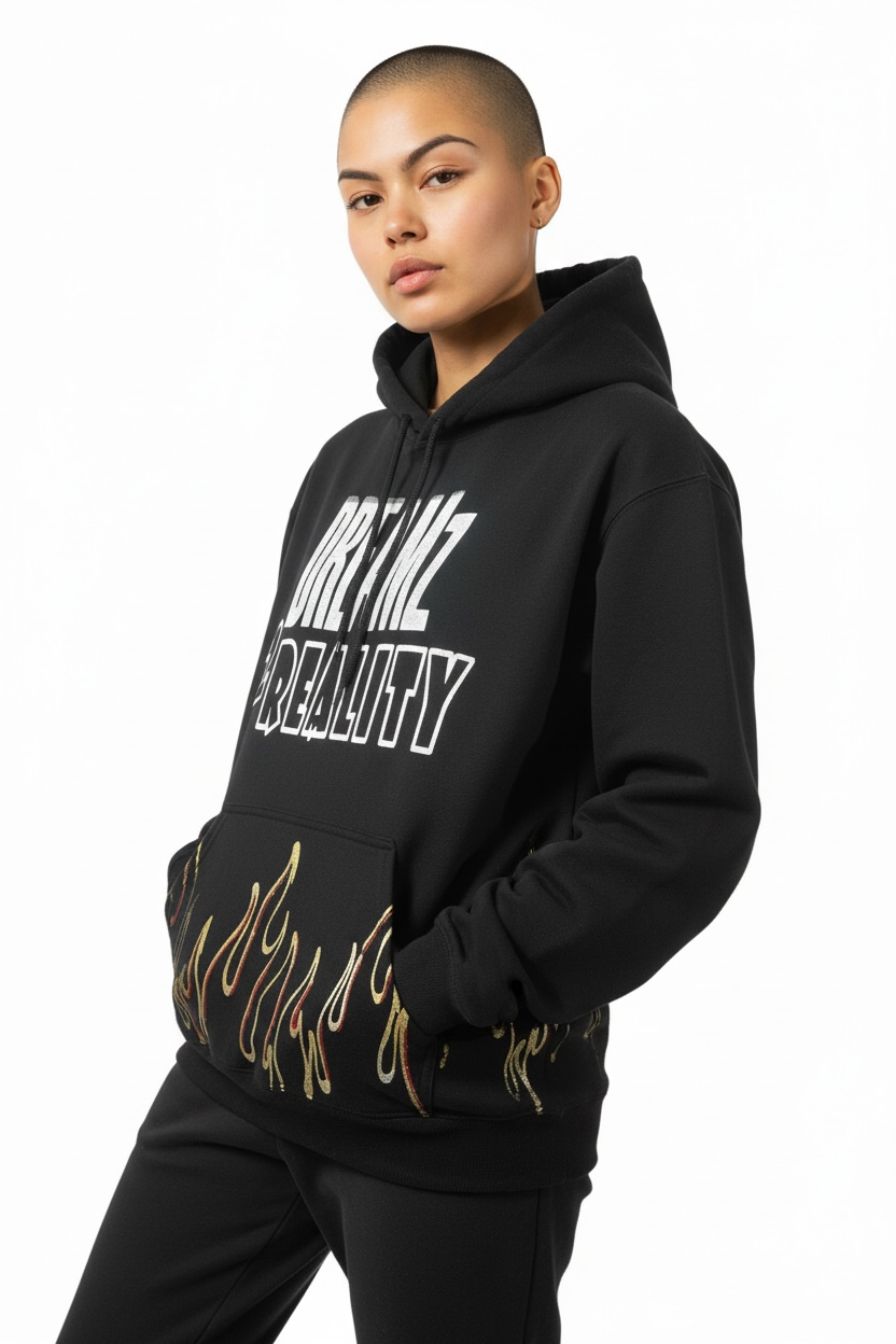 Dreamz 2 Reality Flames Hoodie