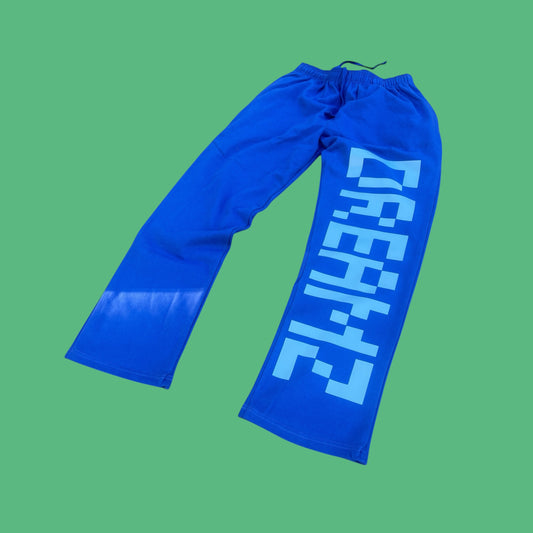 DREAMZ PIXEL SWEATPANTS (BLUE + SKY BLUE)