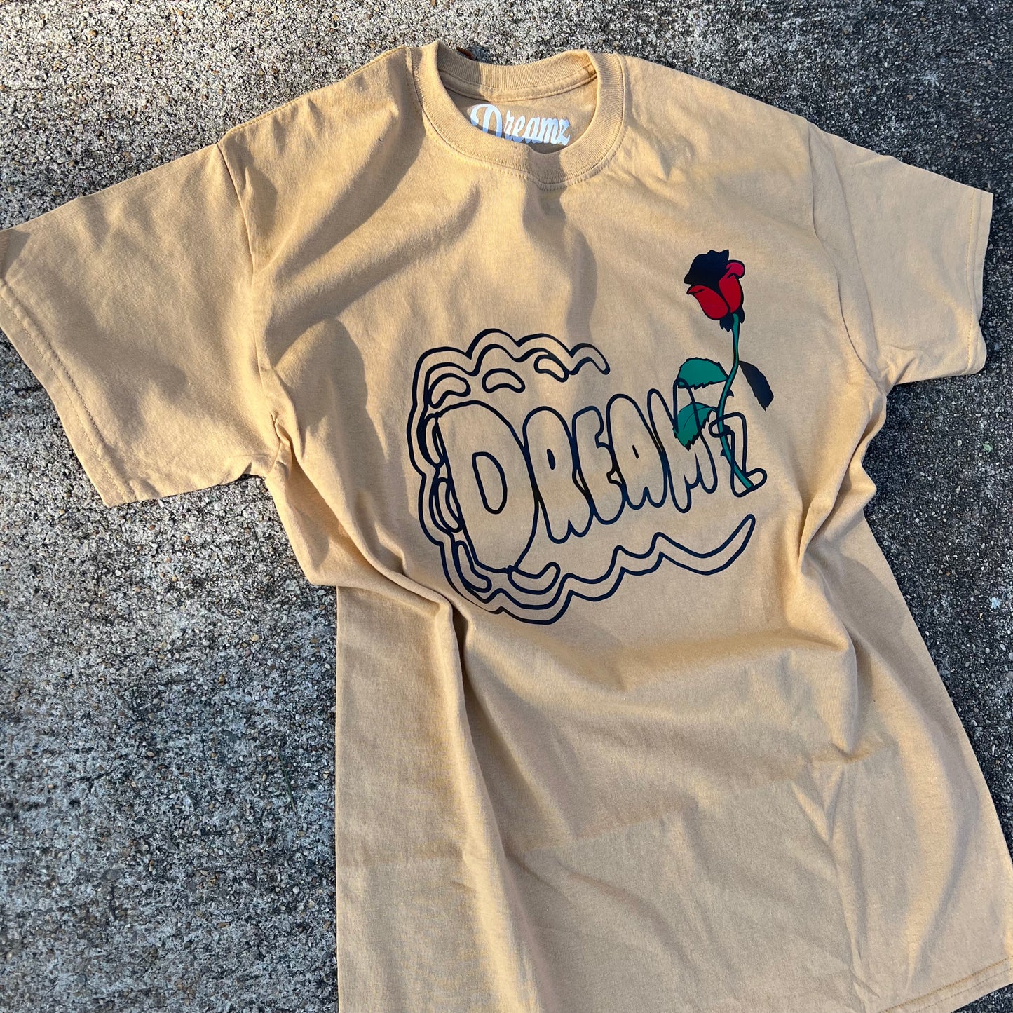 DREAMZ ROSE TEE - KHAKI