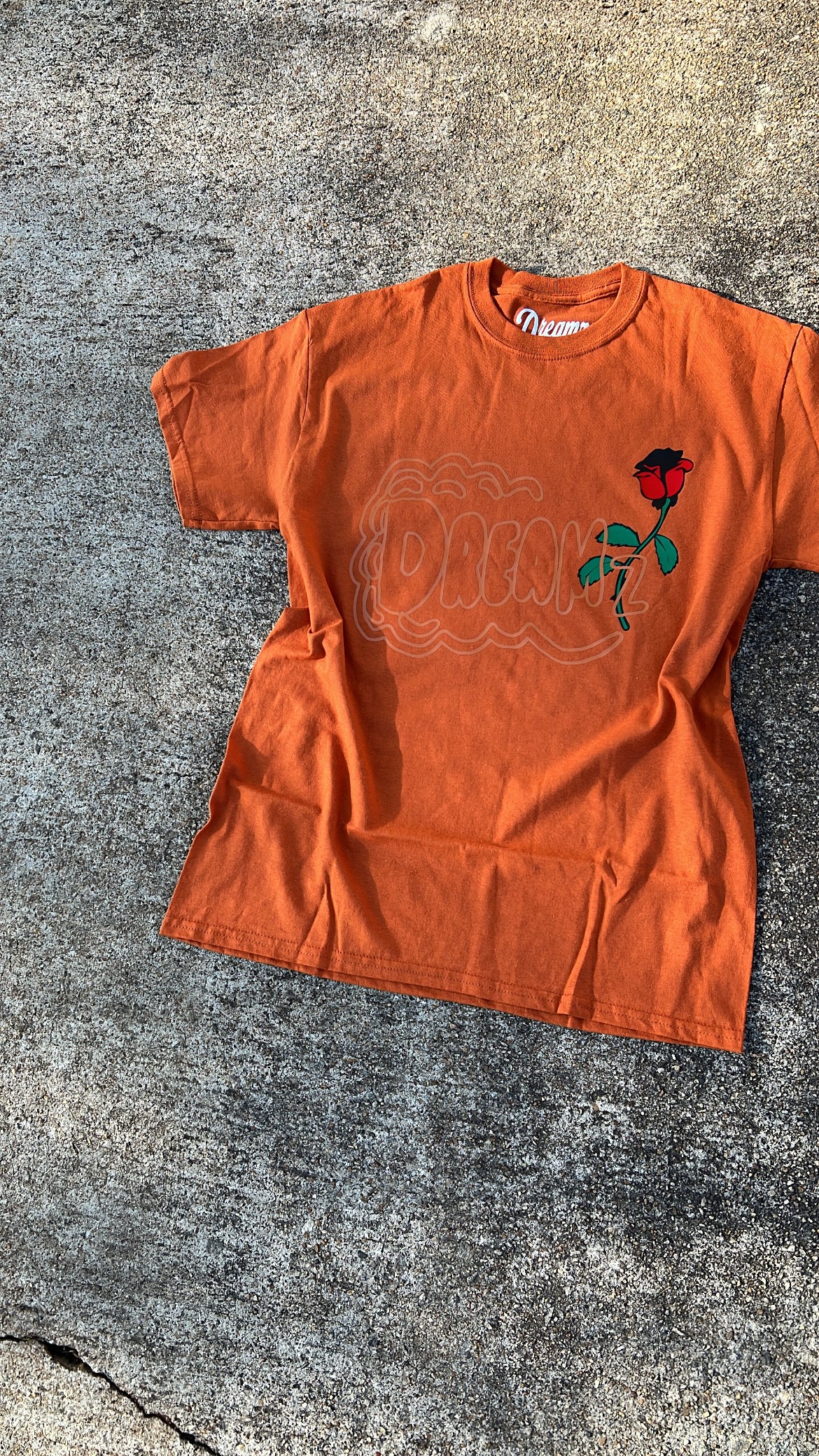 DREAMZ ROSE TEE - BURNT ORANGE